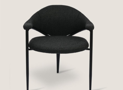 Black Designer Chair Luxury Dining room Single Seater Modern Furnishings