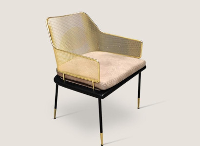 Luxurious single-seater designer armchair with stainless steel elements New Chairs