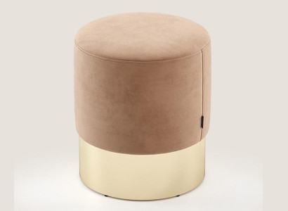 Beige footstool designer pouf side stool upholstery seat furniture textile