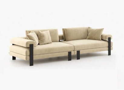 Designer Sofa 2 Seater Modern Couch Upholstery Beige Sofas Designsofa new