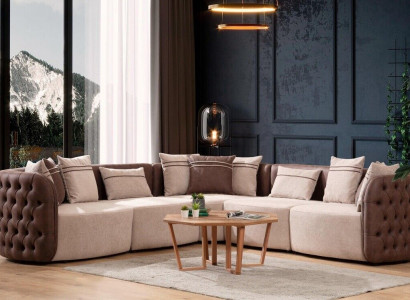 Sofa Furniture Living landscape Luxury Modern Corner suite Corner sofa L-shape Upholstery