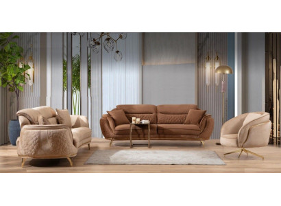 Sofa set in Italian style Complete Set 3+3+1+1 Seater Suite