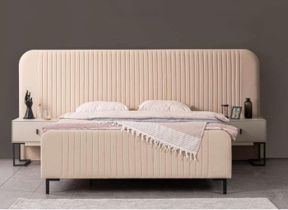 Set Bed 2x Bedside tables 3 pieces. Complete's Bedroom Luxury Furniture new