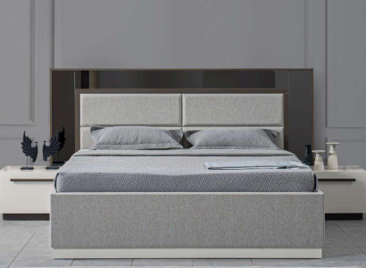 Bed 2x Bedside tables 3 pcs. Bedroom Design Luxury Italian Style