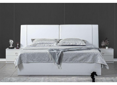 Bed 2x Bedside tables 3 pcs. Bedroom Set Design Luxury Suite Furniture