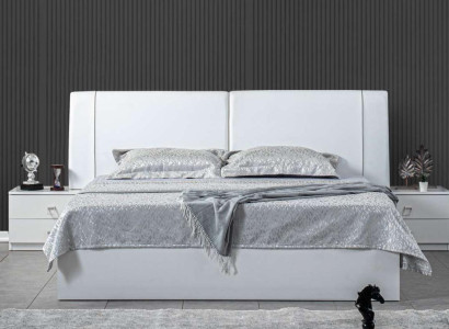 Bed 2x Bedside tables 3 pcs. Bedroom Set Design Luxury Suite Furniture