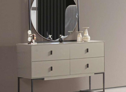 Dressing table with Mirror Luxury Modern Chest of drawers Bedroom Table