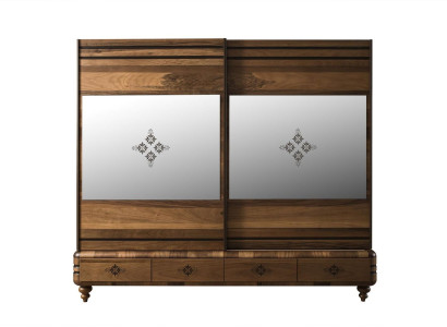 Modern Wardrobe Luxury Wardrobe Wood Cabinets Brown Bedroom
