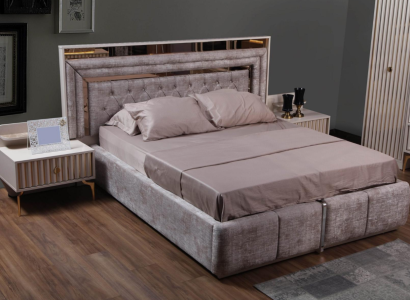 Modern Bedroom Complete's Set Bed Bedside tables Designer Furniture
