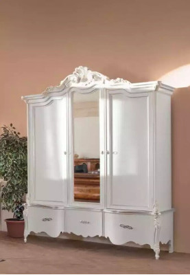 Complete's bedroom furniture set white classic furniture set 8 pieces new