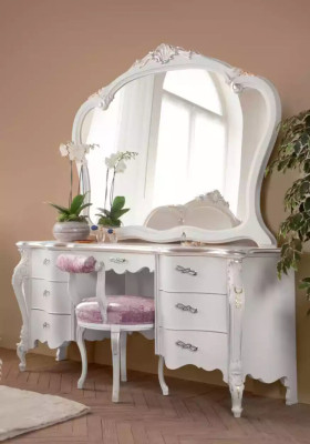 Complete's bedroom furniture set white classic furniture set 8 pieces new
