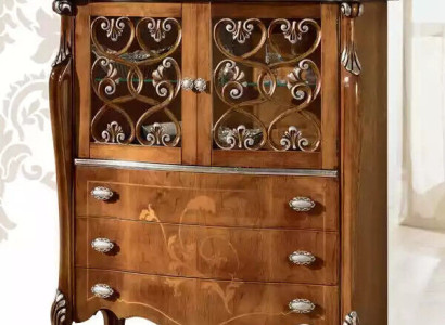 Classic Brown Antique Style Chest of drawers 3x drawers Living room storage space