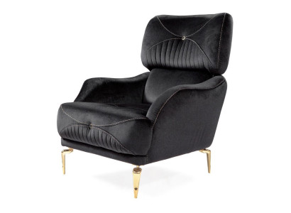 exclusive r textile armchair black single sofa modern upholstery new