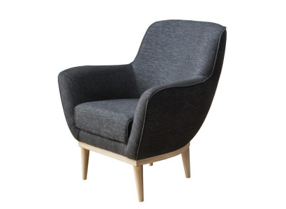 Gray exclusive r Textile Armchair Upholstery Furniture Single Seater Living room