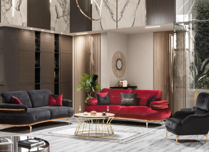 Modern Living room furniture Set Upholstery Sofa Armchair Modern 3-piece