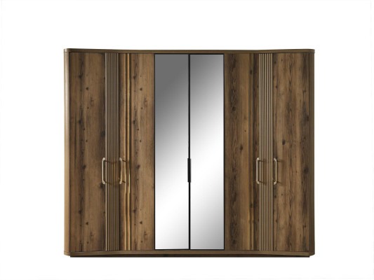 Modern Wardrobe Luxury Wooden Cabinets Designer Bedroom Furniture Brown New