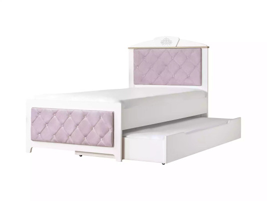 Complete youth bed children's furniture children's room bed wood pink set 8 pieces