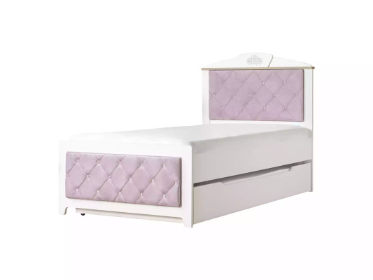 Complete youth bed children's furniture children's room bed wood pink set 8 pieces