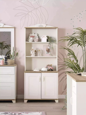 Bookcase Bookshelf Standing Shelf Childrens shelf Shelf Wood White new
