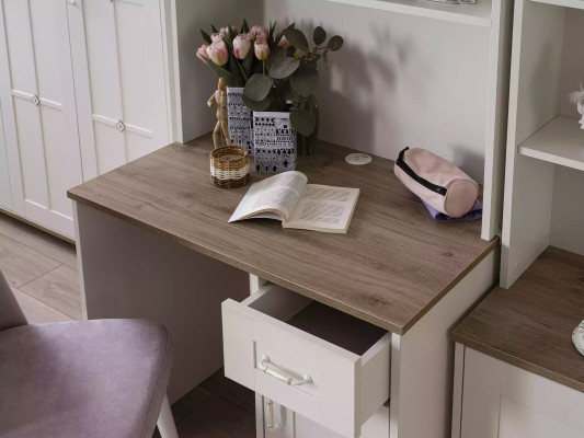 Children's desk Computer desk Modern Desk Wood White Table