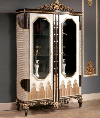 Classic Display case Luxury Wood Display case Cabinets Designer Glass Doors Wardrobe