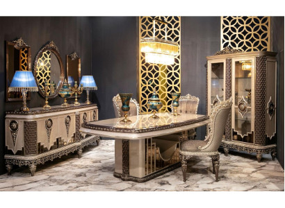 Classic r Tauper Dining room Set Luxury Suite Dining table Chairs Chest of drawers