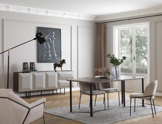 White Suite dinette Dining set Dining table Set 8pcs Dining room Wood new
