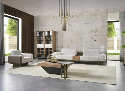 Suite Four Seater Sofa Set Armchair Fabric Fabric Sofa Modern Sofa