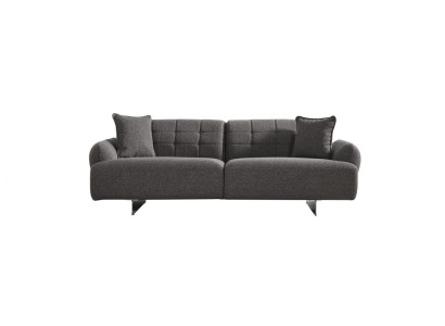Three Seater Sofa 3 Seater Upholstered Sofa Gray Fabric Polyester Couch Modern new