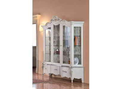 Luxury Wood Display case Sideboard Design Cabinets White Italian Furniture