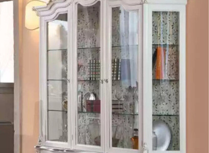Luxury Wood Display case Sideboard Design Cabinets White Italian Furniture