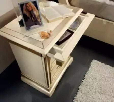 Bed 2x Bedside tables 3 pieces. Bedroom Set Designer Luxury Complete Sets
