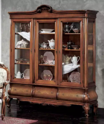 Living room Display case Classic wooden furniture with tailor-made drawers Display case