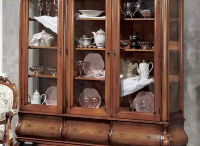 Living room Display case Classic wooden furniture with tailor-made drawers Display case