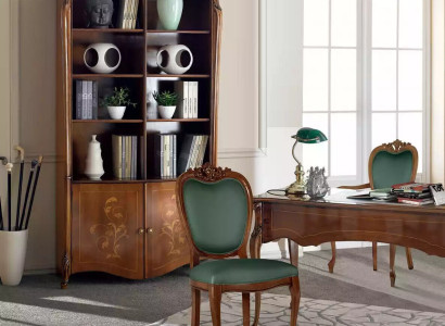 Classic brown Office furniture from Wood Table Chairs Bookshelf