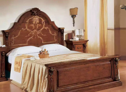 Bedroom Bed Wood 160x200 Beds Brown Double bed Furniture