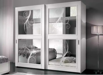 Bedroom Furniture Italy Wooden Cabinet Real wood Wardrobe White new