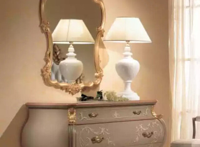 Chest of drawers Mirror Group Wooden Design Side Cabinet Wardrobe Furniture Set 2pcs