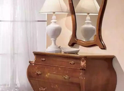 Bedroom Mirror Chest of drawers Wood Classic s Design Luxury Brown new