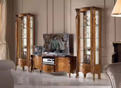 Wall unit Living room Set Display case Wardrobe Shelf Set 2x Display case Wall new