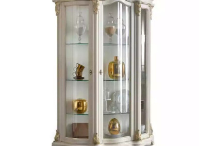 Display case Wood Wardrobe Classic White Cabinets Design Living room Glass