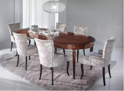 Design dining room set 5 pieces. Furniture chair group Table 4x Chairs Suite