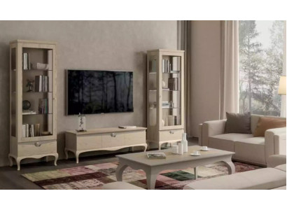 Living room TV cabinet Display case Wall unit Cabinets Design Art déco showcase set
