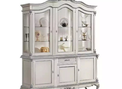 Display case Glass Wardrobe Real wood Display case Sideboard Italian Living room Furniture new