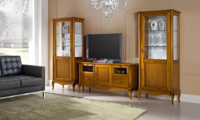 Wall unit Display case Console wall unit Classic Wall Living room new
