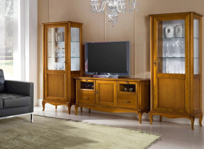 Wall unit Display case Console wall unit Classic Wall Living room new