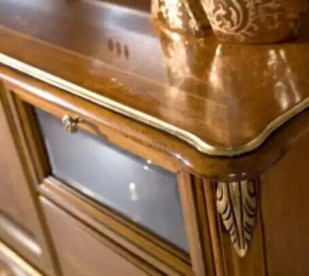 Wall unit Display case Console wall unit Classic Wall Living room new