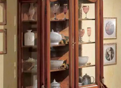 Luxury Wood Display case Sideboard Design Cabinets Brown Italian Furniture new