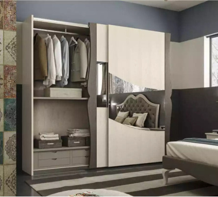 Design Beds Bedroom Bed 2x Bedside tables Modern Luxury Furniture 3pcs
