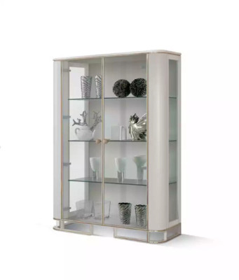 Designer Display case Furniture Wood White Luxury Showcase Cabinet Design Italian Furniture
